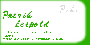 patrik leipold business card